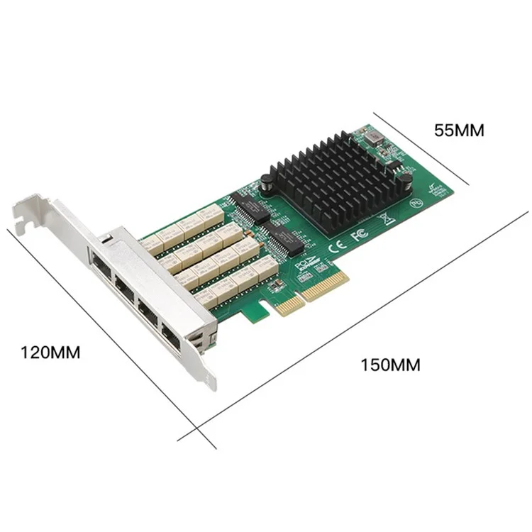 Adaptateur Ethernet à 4 ports Gigabit avec bypass et alimentation interrompue TXA103 PCI-E 4X 1G pour serveur