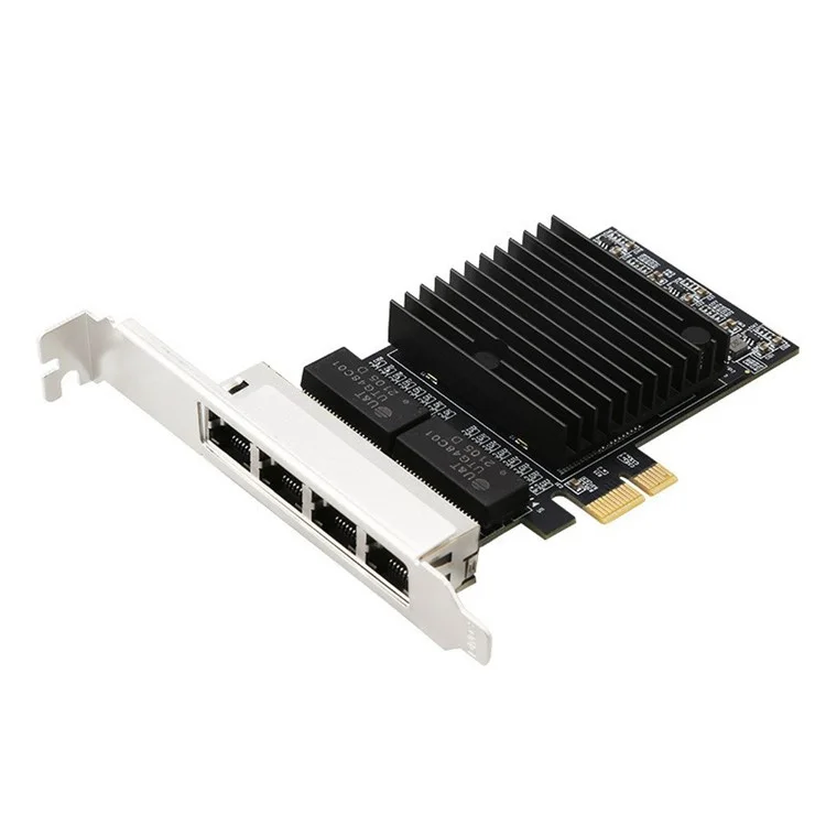 TXA198 LAN-Karte Intel 82571 Chip PCIe1X 1G Vier-Port RJ45 Gigabit-Netzwerkkarte