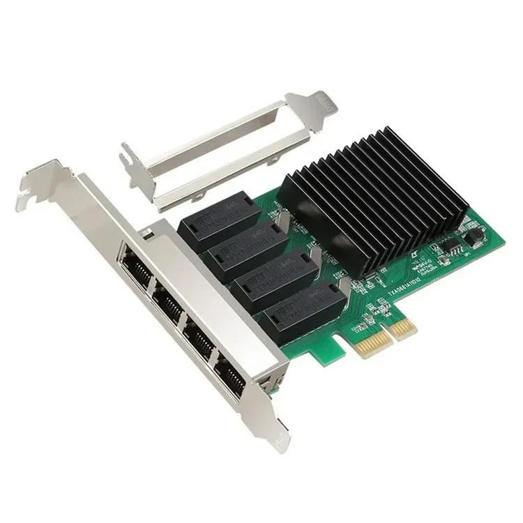 TXA066 RTL8111H 4 RJ45 Ports Gigabit Netzwerkkarte 1000Mbps Hochgeschwindigkeit PCI-E 1X Netzwerkkarte