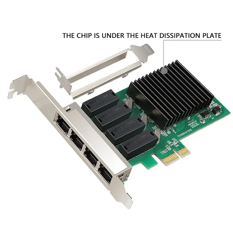 TXA066 RTL8111H 4 RJ45 Ports Gigabit Netzwerkkarte 1000Mbps Hochgeschwindigkeit PCI-E 1X Netzwerkkarte