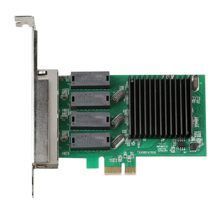 TXA066 RTL8111H 4 RJ45 Ports Gigabit Netzwerkkarte 1000Mbps Hochgeschwindigkeit PCI-E 1X Netzwerkkarte