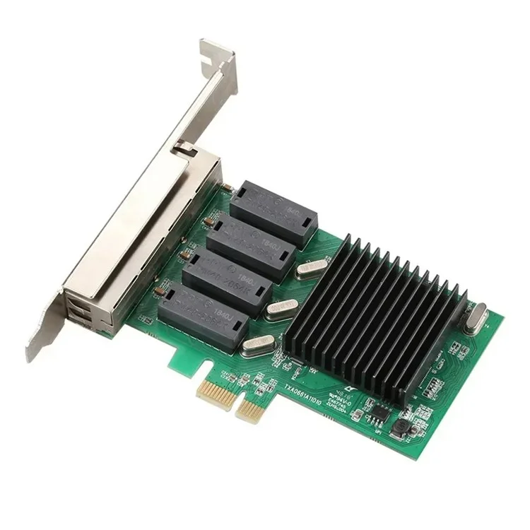 TXA066 RTL8111H 4 RJ45 Ports Gigabit Netzwerkkarte 1000Mbps Hochgeschwindigkeit PCI-E 1X Netzwerkkarte