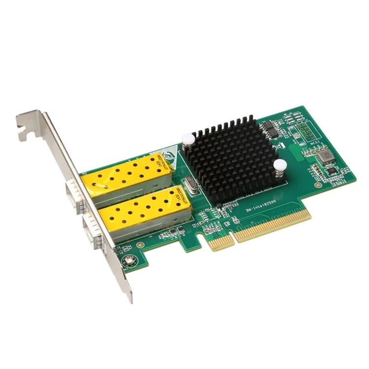 TXA037 PCI-E 8X Intel 82599 Chip 10G Dual-Port Fiber Optic Network Card for Desktop Computer