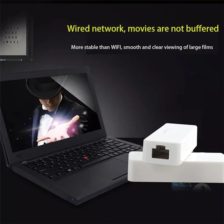 Hub adaptador de rede Gigabit USB-C 1000 Mbps Plug and Play 