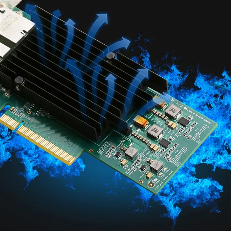 TXA099 сетевая карта Intel X540 с двумя портами и скоростью 10 Гбит/с, PCI-E X8, Ethernet-карта для серверов