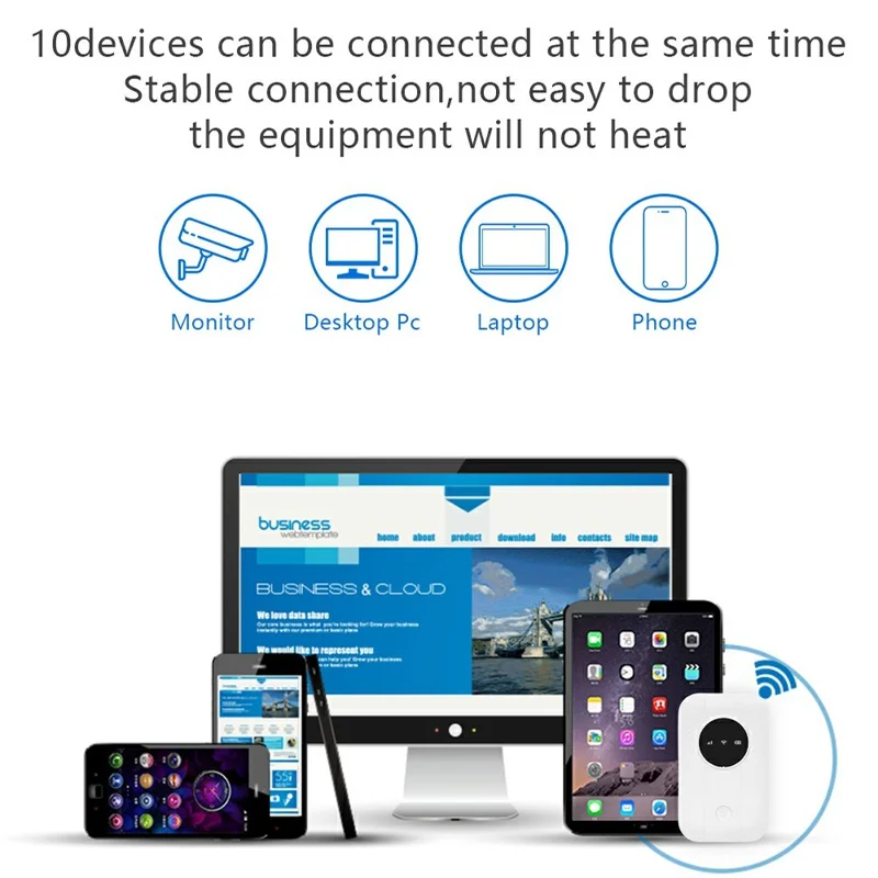 Routeur WiFi LTE 4G Portable M5-E Hotspot de Poche Internet Sans Fil pour Voyages, Version Eurasie