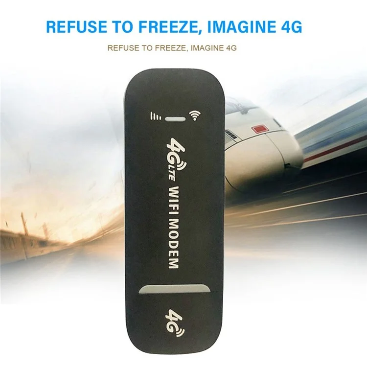 4G LTE B1 / B3 / B5 USB Modem Wifi Dongle 150mbps Mini Enrutador de Punto Wifi Móvil - Negro