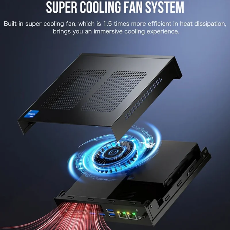 GMKTEC M4 16GB+1TB Mini PC Windows 11 Pro Desktop Computer - EU Plug