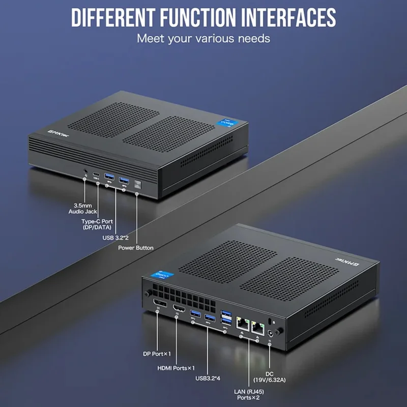 GMKTEC M4 16GB+1TB Mini PC Windows 11 Pro Desktop Computer - EU Plug