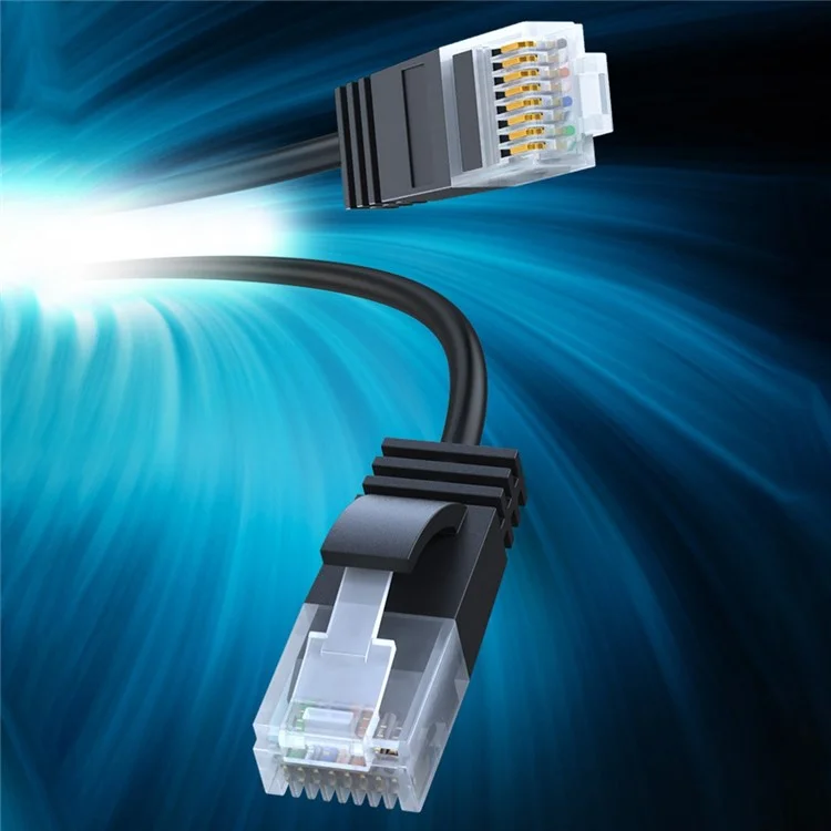 CABLECREATION CL0045 2m Cat6a LAN Network Cable 10Gbps Pure Copper Thin Cord Computer Router Connection Cable - Straight