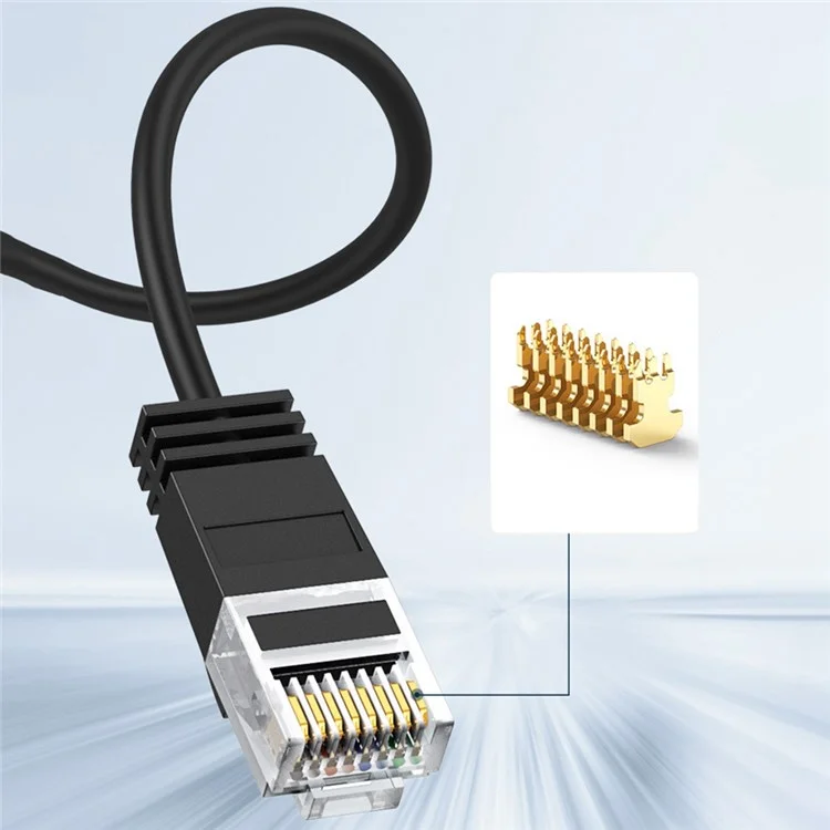 CABLECREATION CL0045 2m Cat6a LAN Network Cable 10Gbps Pure Copper Thin Cord Computer Router Connection Cable - Straight