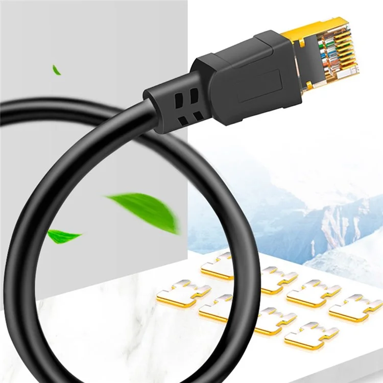 Cablecreation CL0315 0,5m High Speed ​​cat8 Câble Ethernet RJ45 Câble Réseau Internet 40 Gbit