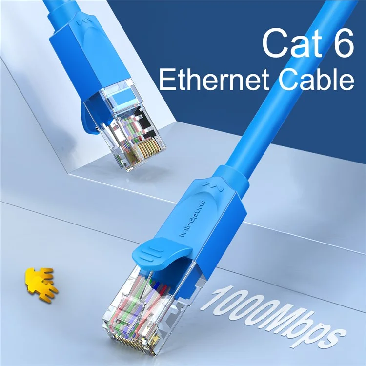 MINDPURE NW002 1,5m Cat6 Cabo de Rede Abrimento Oxigegen Core Correge Corrego Gigabit Ethernet RJ45 Cordão do Conector