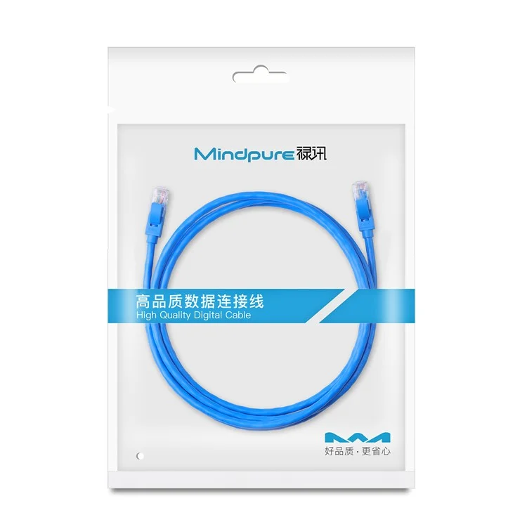MINDPURE NW002 2m Cabo de Rede Cat6 Núcleo de Cobre Livre de Oxigênio Gigabit Ethernet Conector RJ45 Cord