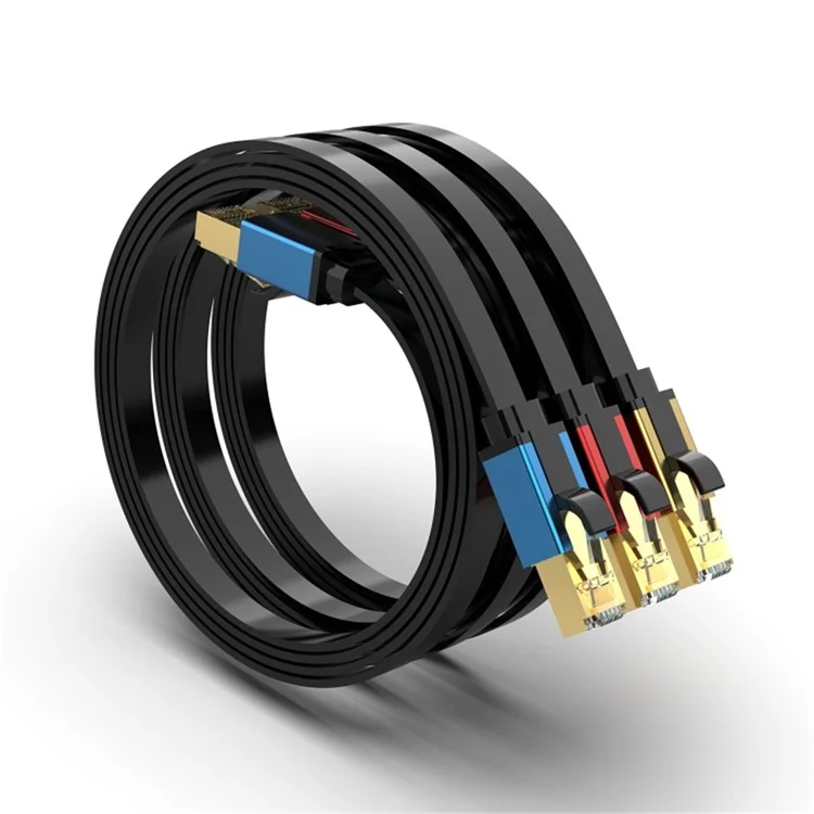 1m Cat 8 Ethernet Cable High Speed 40Gbps 2000MHz RJ45 Network Cord for Router Gaming Console - Blue