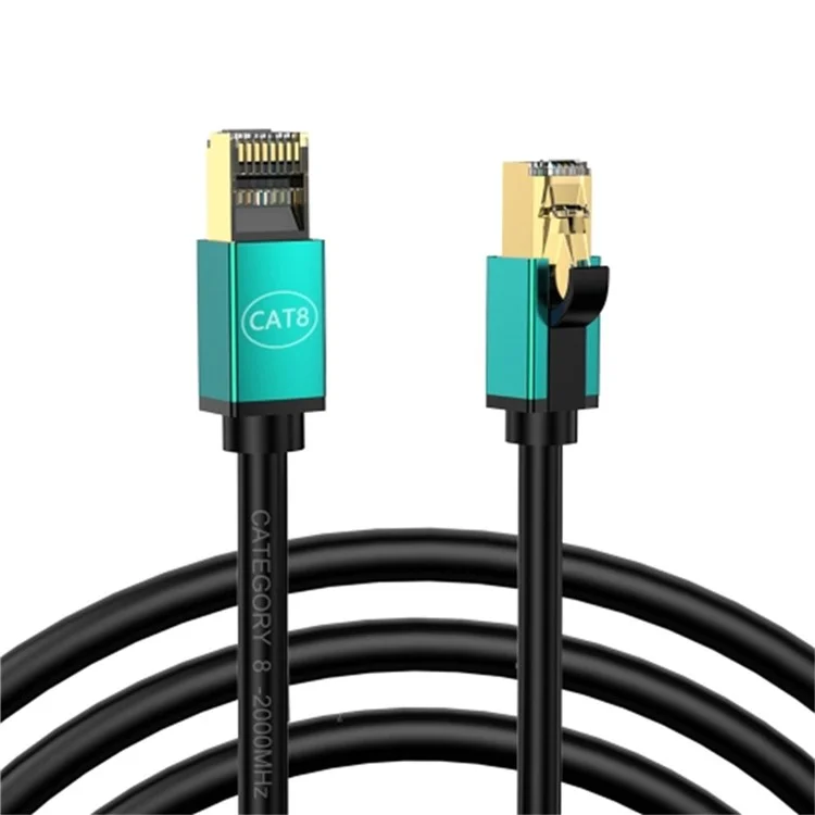 2m CAT8 Ethernet Cable Home Office 40Gbps 2000MHz High Speed Network Cable - Green