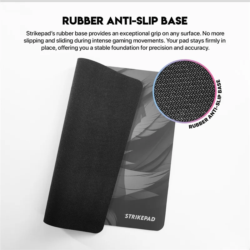 TEEVO STRIKEPAD MST491 Tapis de souris 490x420mm Surface de jeu Design holographique - Noir