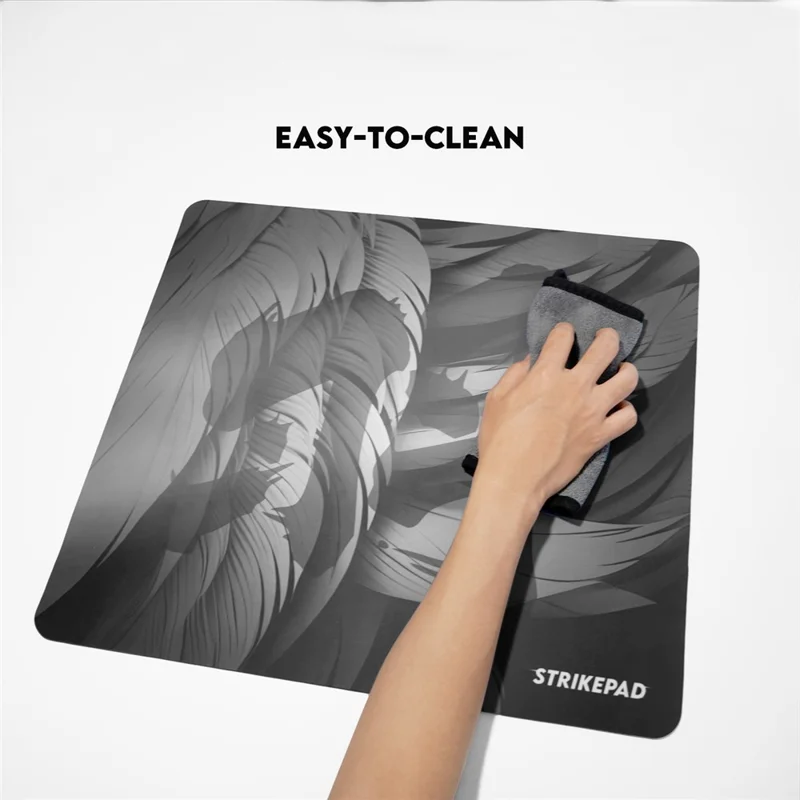 TEEVO STRIKEPAD MST491 Tapis de souris 490x420mm Surface de jeu Design holographique - Noir