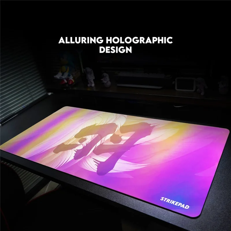 TEEVO STRIKEPAD MST901 Tapis de souris 900x400mm Grande surface de jeu Design holographique Tapis de souris - Noir