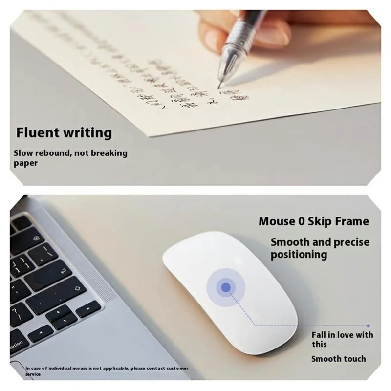 40 x 80cm Waterproof Stain Resistant Mouse Mat 1.7mm PU Leather Gaming Mouse Pad for Home / Office - White