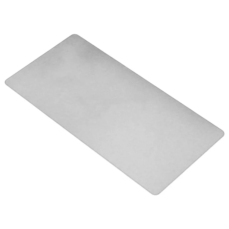 Tapis de bureau en cuir double face 40 x 90 cm, imperméable, avec sangle en cuir pour bureau / maison - Gris