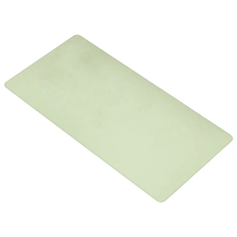 Double-Sided Leather Desk Pad 40 x 90cm Waterproof Mouse Pad for Office / Home with Leather Strap - Mint Green