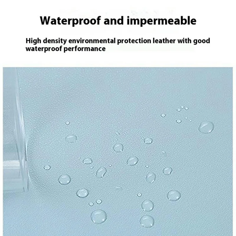 634 Doppelseitige Leder-Schreibunterlage 26 x 21 cm Mauspad Rutschfest Wasserdicht für Büro / Zuhause - Himmelblau