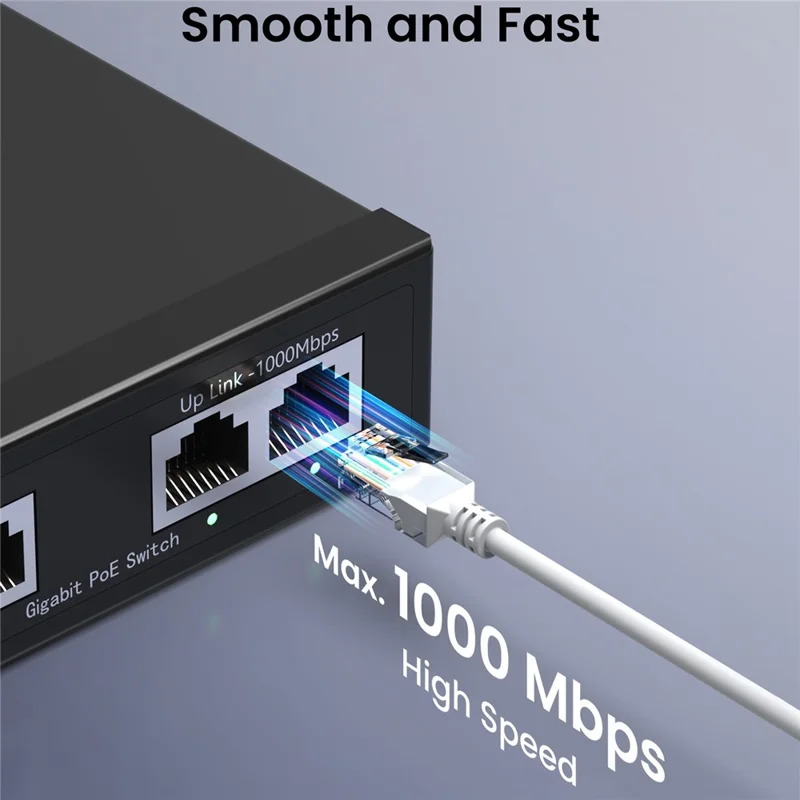Câble Ethernet Cat5e ZOSI 60FT Câble réseau haute vitesse RJ45 Cordon 8 broches 1000Mbps 155Mhz