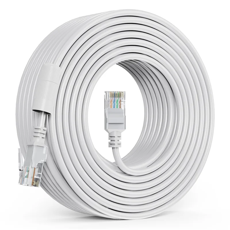 Câble Ethernet ZOSI Cat5e de 30 mètres, Haute Vitesse RJ45 pour Caméras de Sécurité PoE / Commutateurs