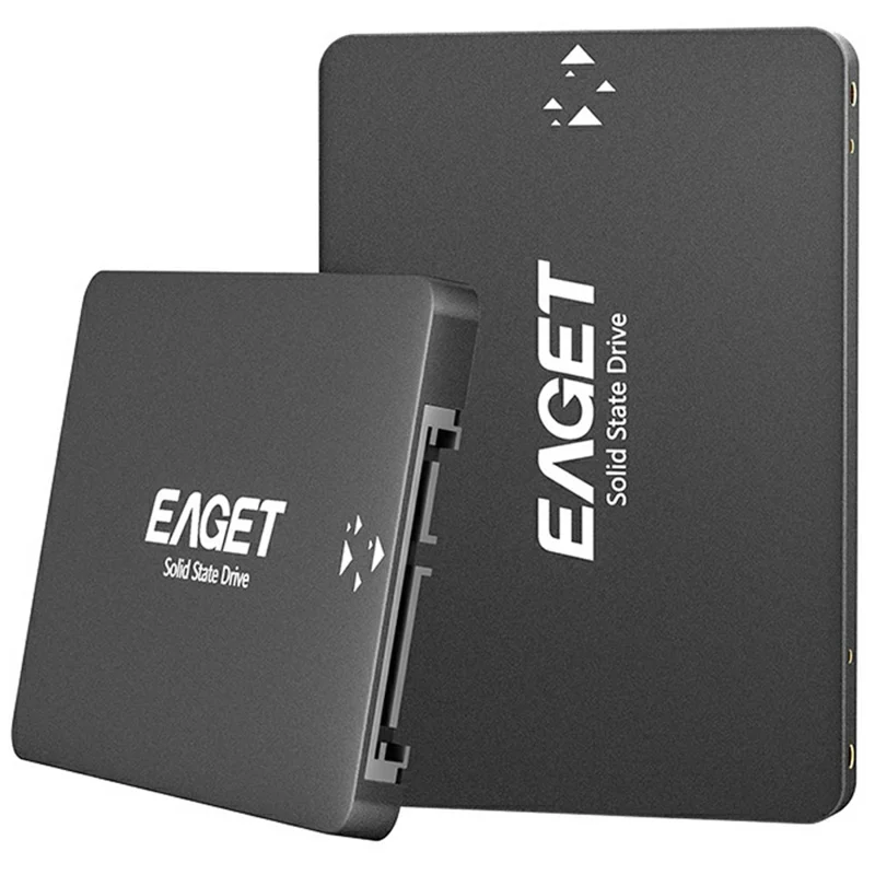 EAGET S205 2 TB, 2,5 cala, dysk SSD, typu SATA III, obudowa do dysku twardego, pamięć masowa do laptopa i komputera stacjonarnego – czarny