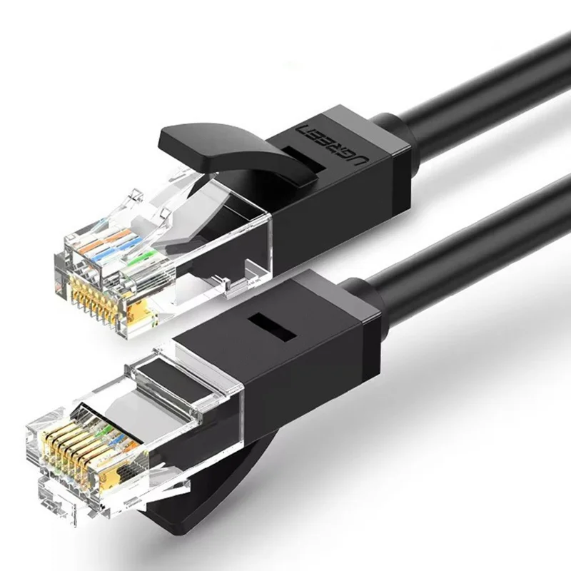 UGREEN NW102 20160 2m Cat6 Ethernet Cable 1000Mbps High Speed RJ45 Network Cable - Black