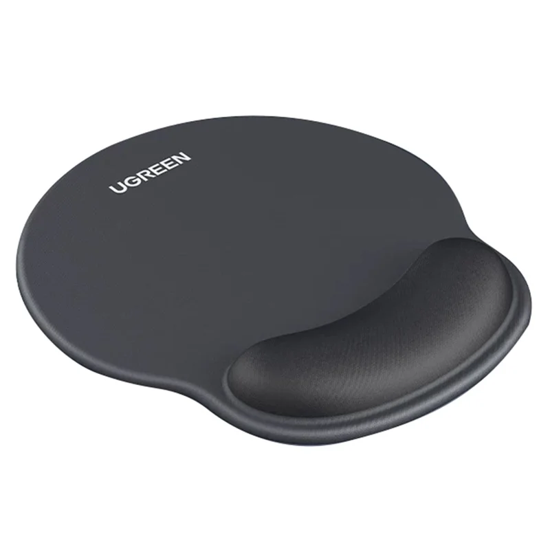 UGREEN LP668 Anti-Slip Ergonomic Wrist Rest Mouse Pad with 5mm Memory Foam - Black