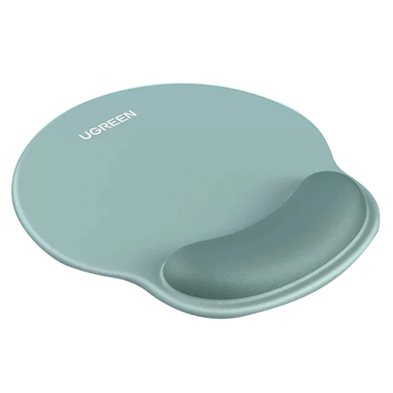 UGREEN LP668 Anti-Slip Ergonomic Wrist Rest Mouse Pad with 5mm Memory Foam - Mint Green