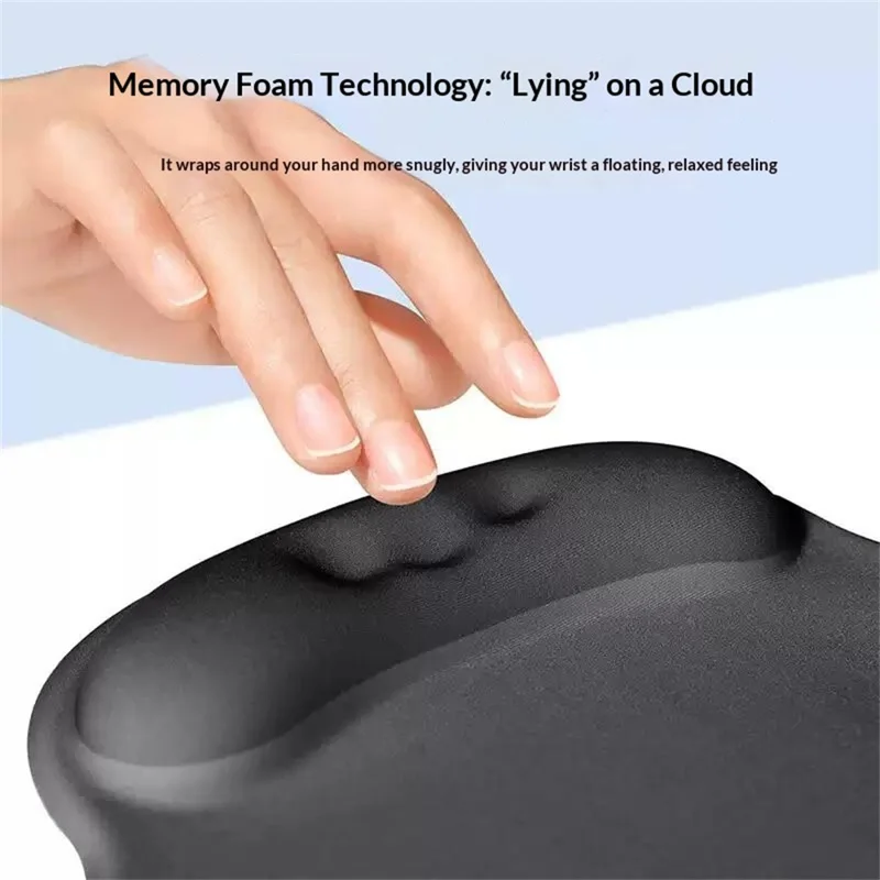 UGREEN LP668 Anti-Slip Ergonomic Wrist Rest Mouse Pad with 5mm Memory Foam - Mint Green