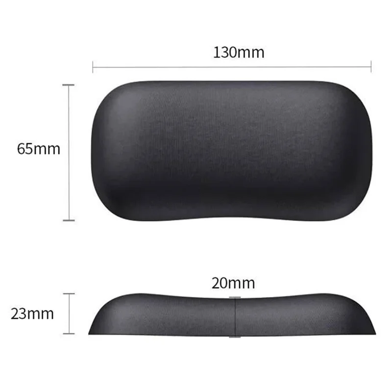 UGREEN LP839 Ergonomic Memory Foam Mouse Wrist Rest with Non-Slip PU Base - Black