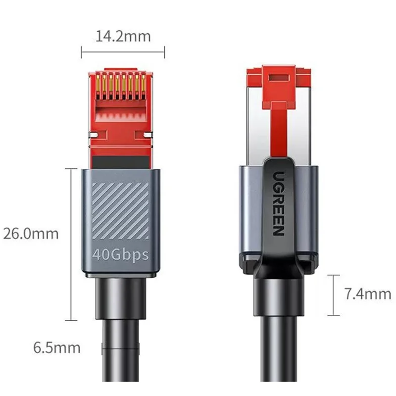 UGREEN NW323 20m Cat8 Ethernet Cable 40Gbps 2000MHz for Laptop / Modem / Router