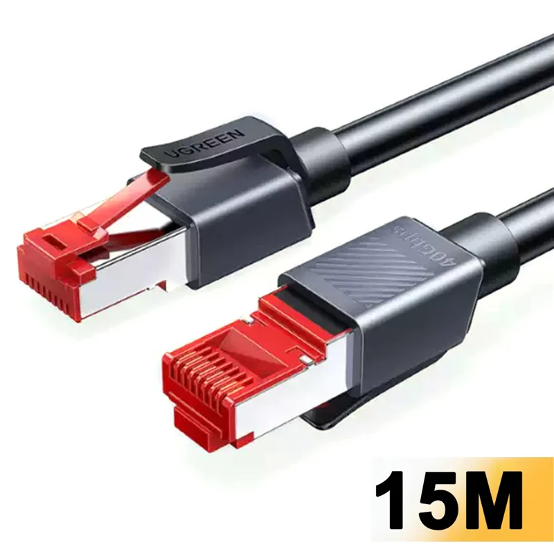UGREEN 55193 15m Cat 8 Ethernet Cable 40Gbps 2000MHz Triple Shielding RJ45 Network Cable for Gaming