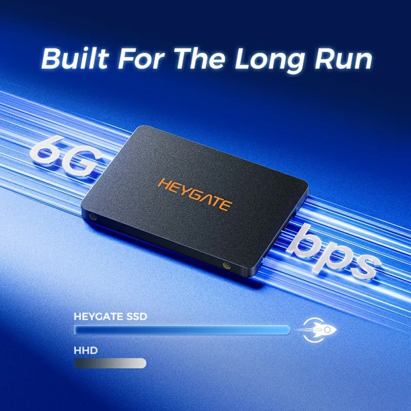 HEYGATE H1000 256GB 2.5 inch SATA3 SSD 560MB / s Read Speed Internal Solid State Drive for Desktop Laptop Gaming Office