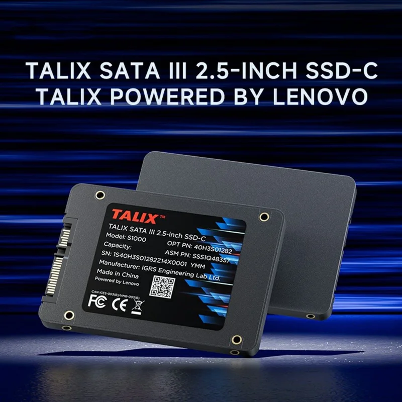 TALIX S1000 1TB 2.5 inch SATA III Internal Solid State Drive 560MB / s Read Speed 3D NAND for Desktop PC Laptop