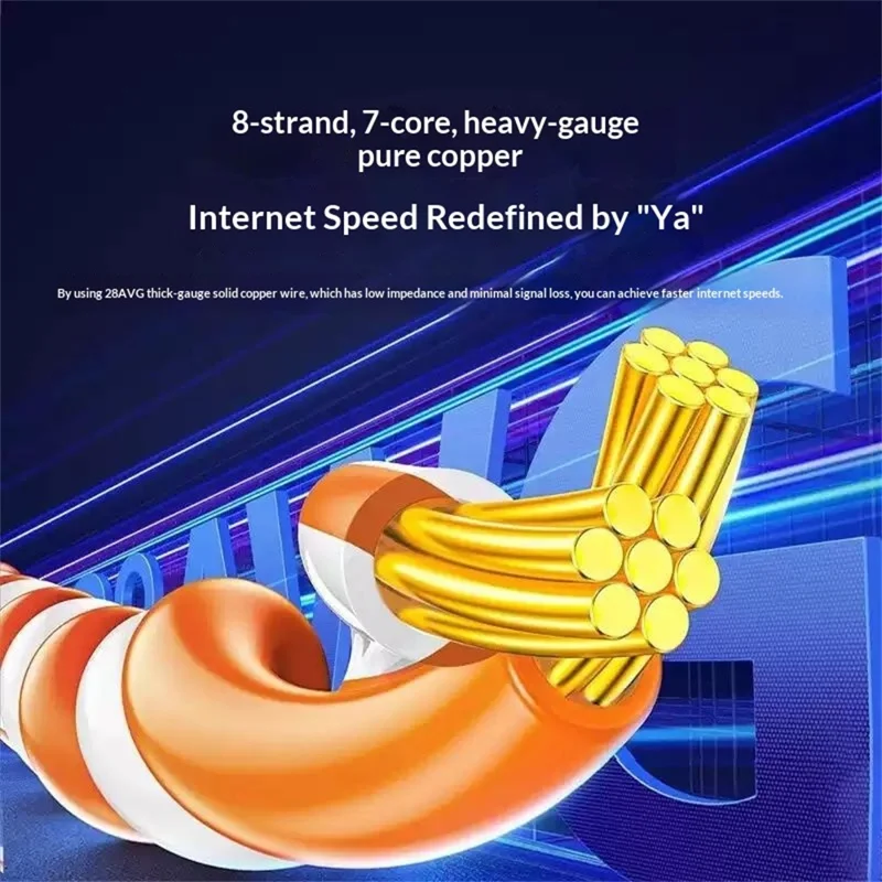 UGREEN NW107 15m CAT 7 Ethernet Cable 10Gbps Five-Layer Shielding Pure Copper RJ45 Cable for Gaming and Streaming - Black