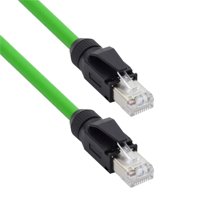 Ut-006-1.0m High Flex Robotic RJ45 Cat 6 Network de Câble Ethernet Patch Fil LAN Cordon 1000 Mbps Pour L'automatisation du Routeur (assemblé et Protégé)
