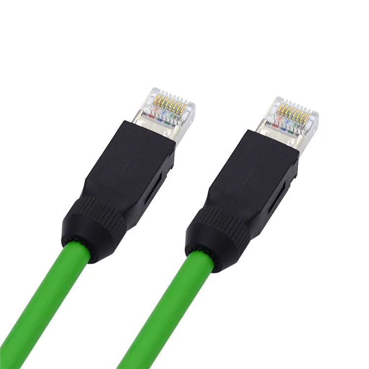 UT-006-1.0M High Flex Robotic RJ45 Cat 6 Ethernet Cable Network LAN Wire Patch Cord 1000Mbps for Router Automation (Assembled and Shielded)