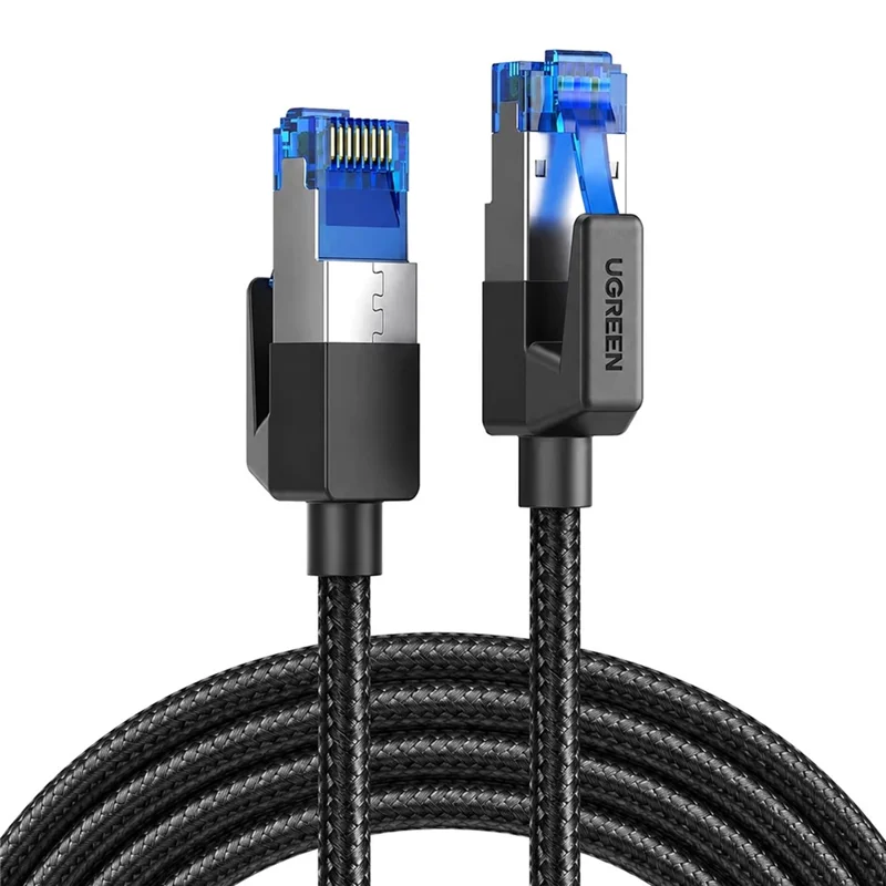 UGREEN NW153 1.5m CAT8 Ethernet Cable 40Gbps F / FTP Shielded RJ45 Network Cable - Black