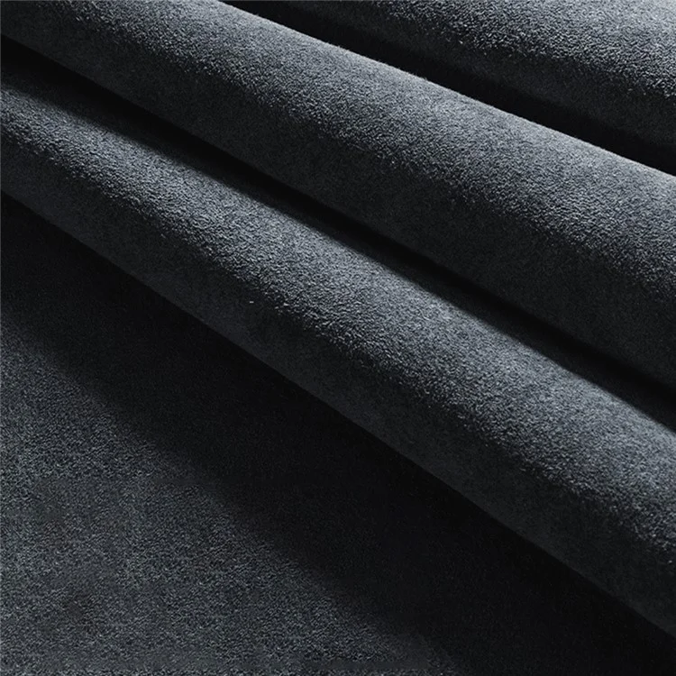 Alfombrilla de ratón de ante de cuero, base antideslizante, almohadilla de juego, alfombrilla de ratón, tamaño: 30x24cm - Gris oscuro