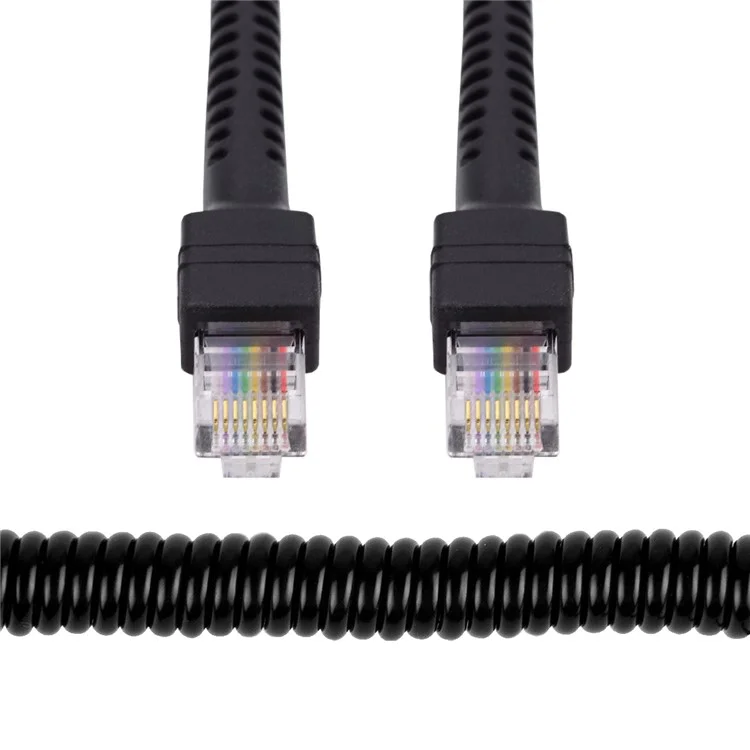 UT-019-1.0M RJ45-Stecker an Cat6-Stecker 8P8C UTP-Dehnkabel LAN Ethernet-Netzwerkkabel 100cm