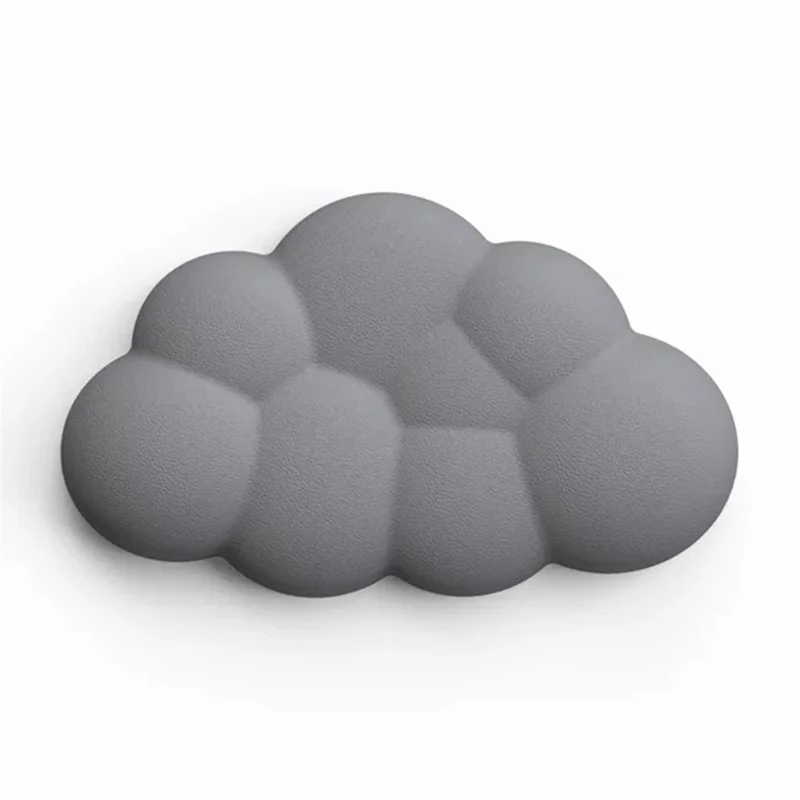 Memory Foam Mouse Wrist Rest Pad Cute Cloud Shape Wrist Support Pad - Grey
