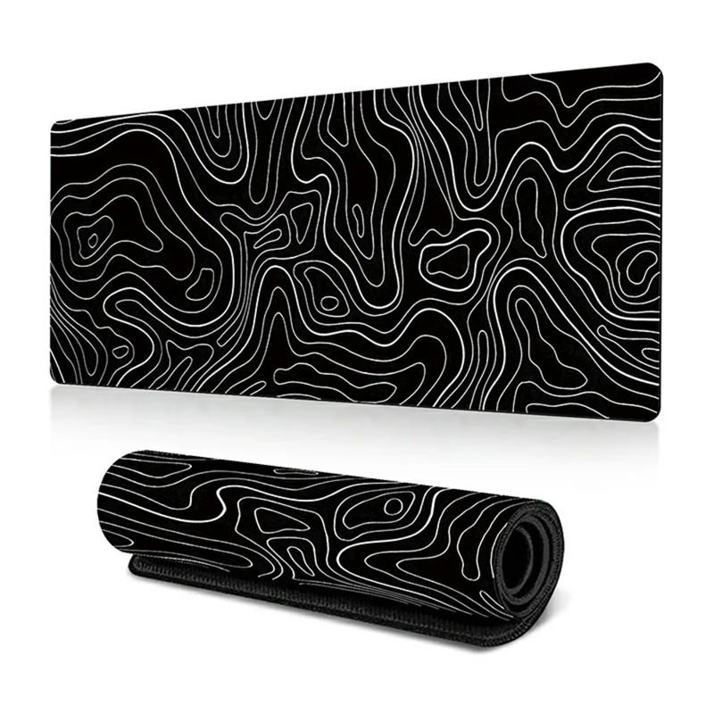 400*900*2mm Abstract Fluid Pattern Large Mouse Pad Rubber Computer Desktop Mat - Pattern-24