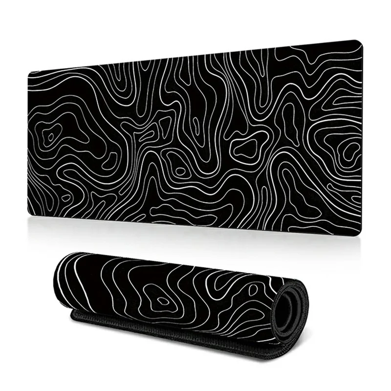 400*900*2mm Abstract Texture Pattern Large Mouse Pad Rubber Desktop Mat - Line-2