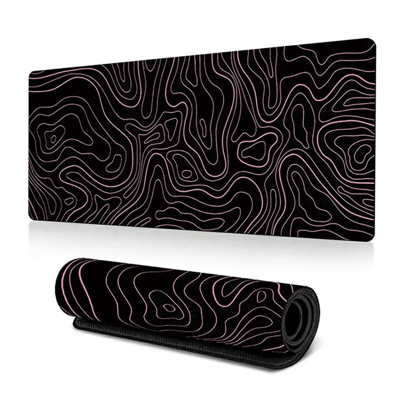 400*900*2mm Abstract Texture Pattern Large Mouse Pad Rubber Desktop Mat - Line-11