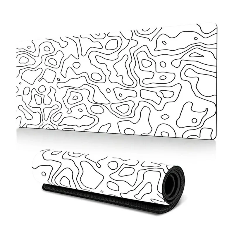 400*900*2mm Abstract Pattern Large Mouse Pad Rubber Computer Desktop Mat - Line-37